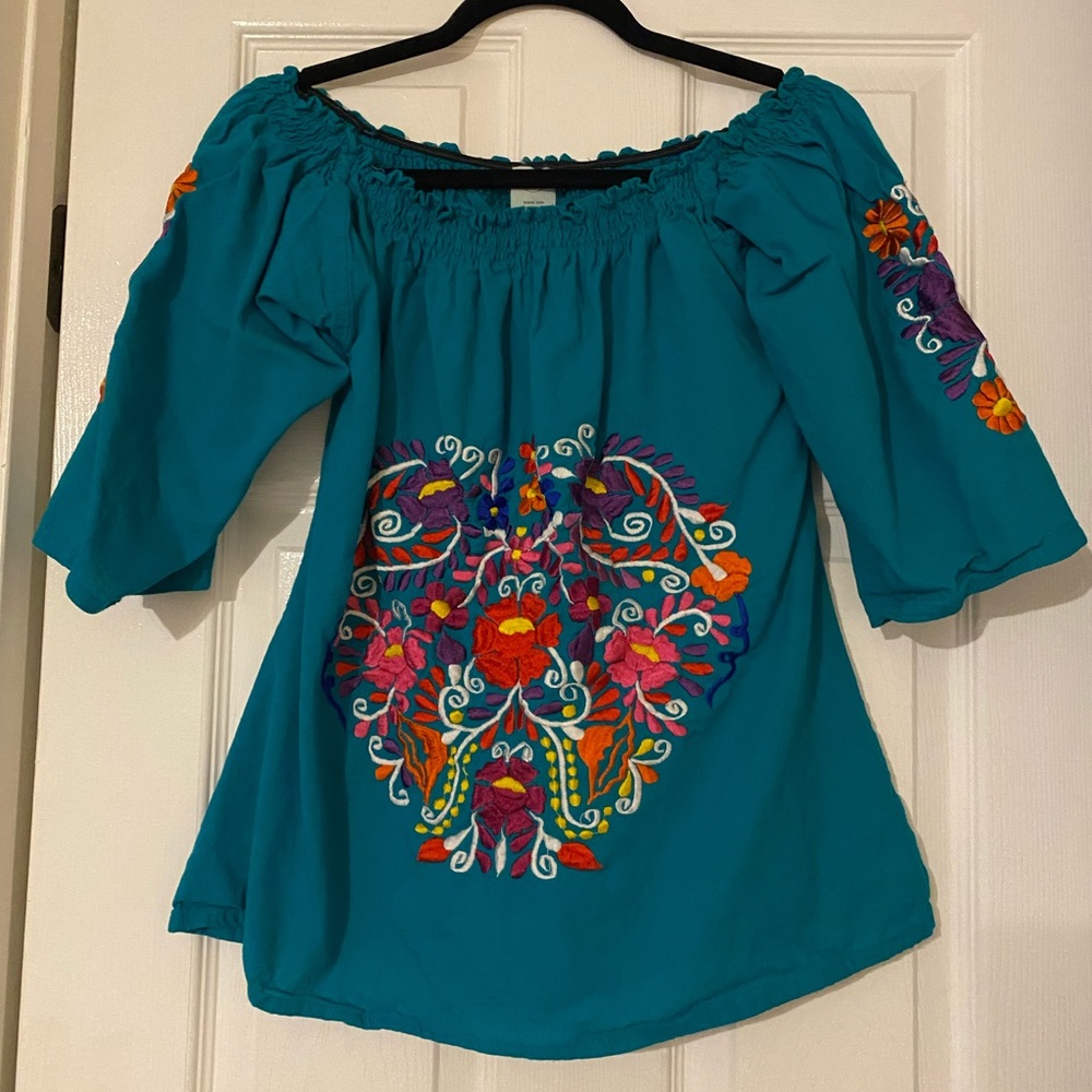 Turquoise Mexican Long sleeve